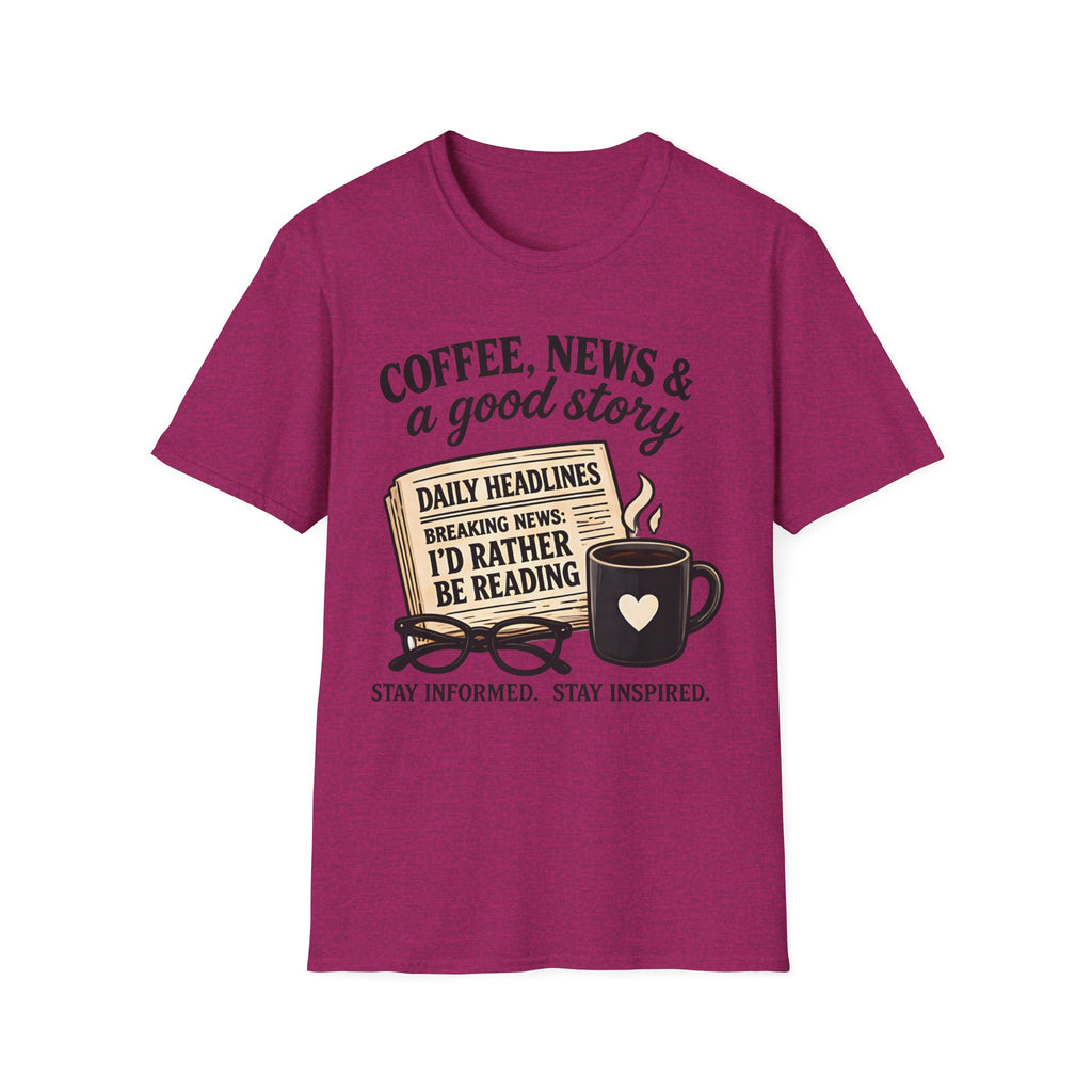 Coffee, News & A Good Story T-Shirt