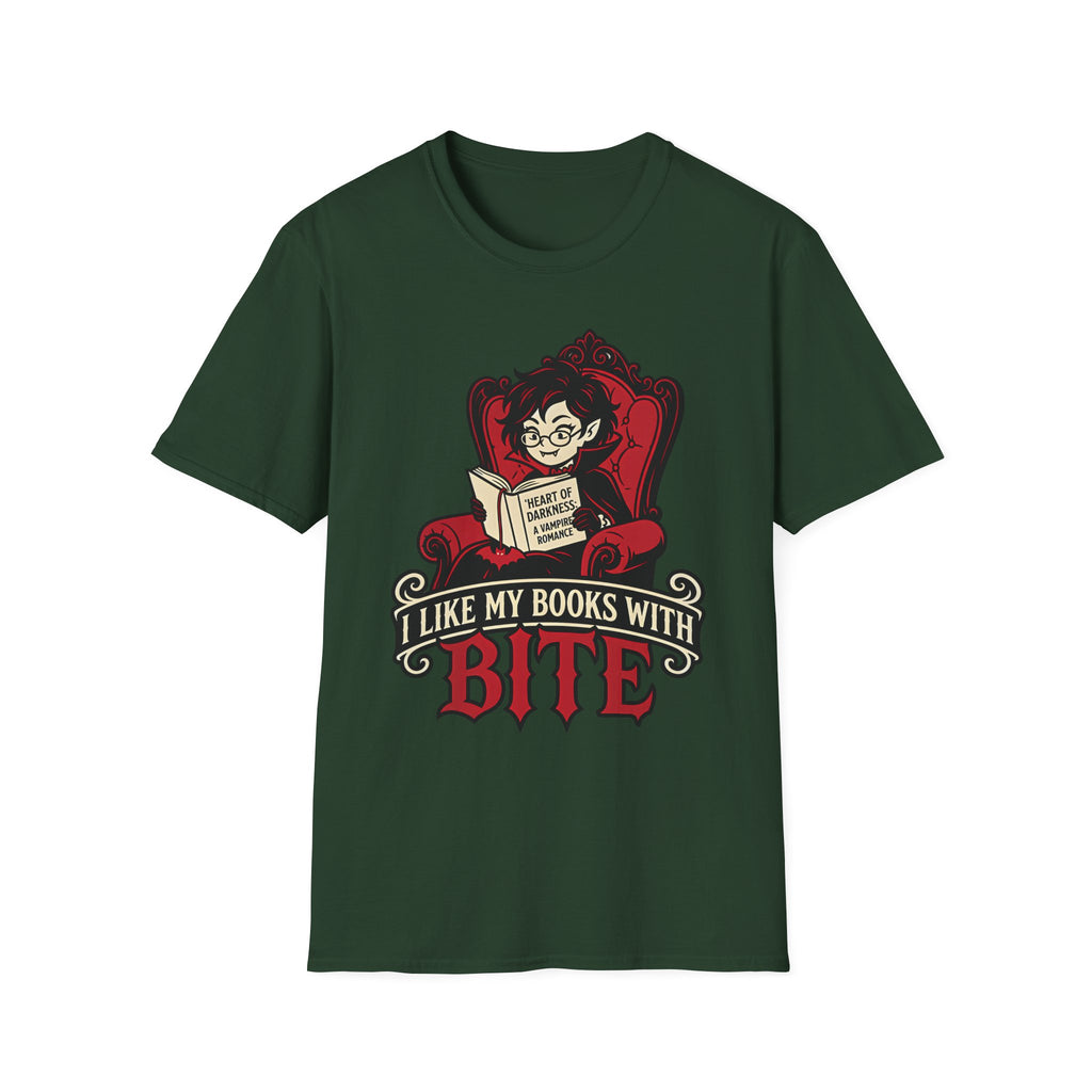 I Like My Books With a Bite T-Shirt