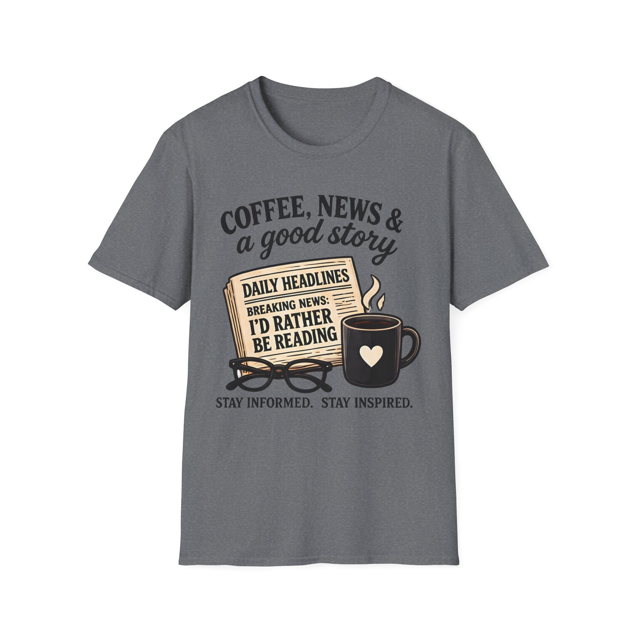 Coffee, News & A Good Story T-Shirt