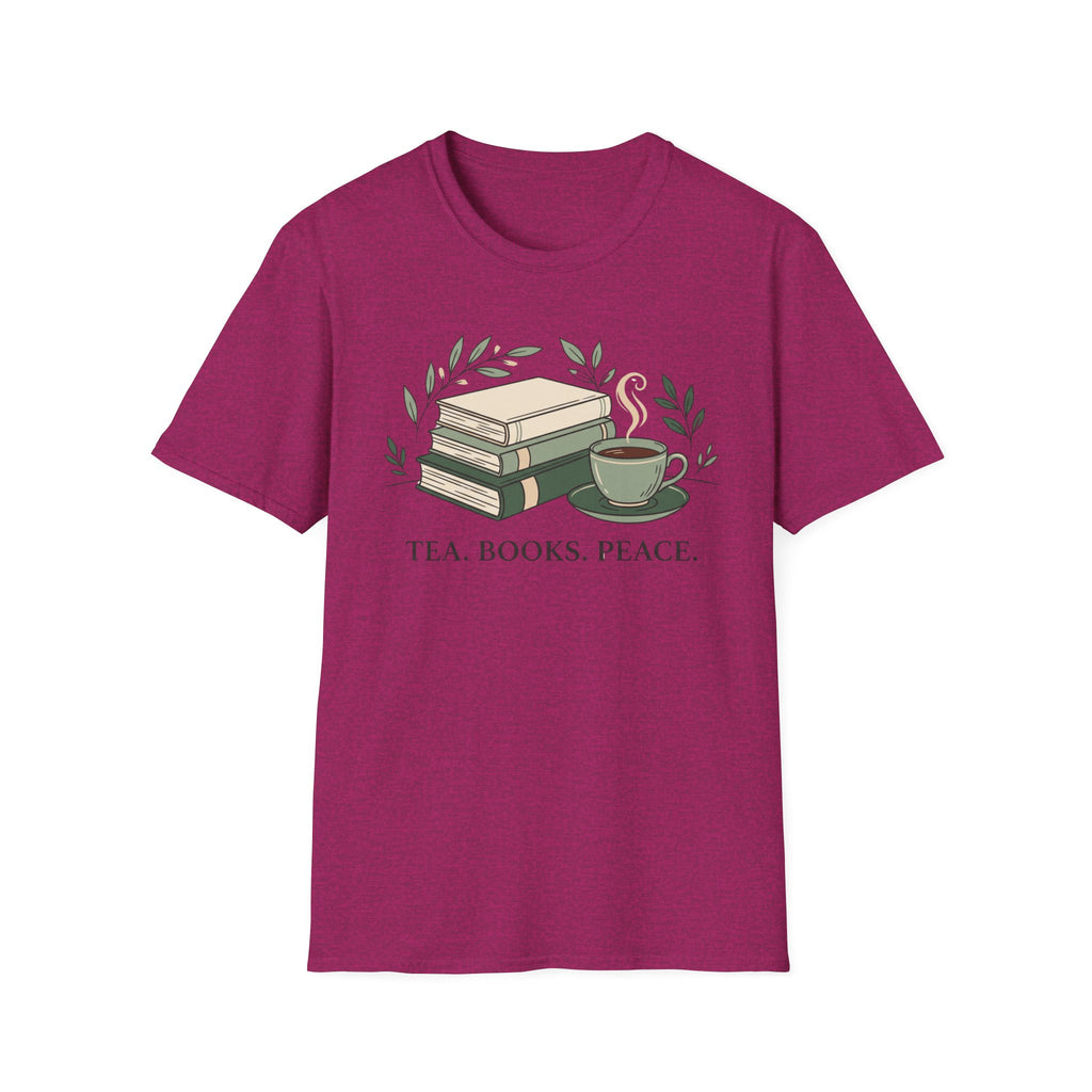 Tea Books Peace T-shirt