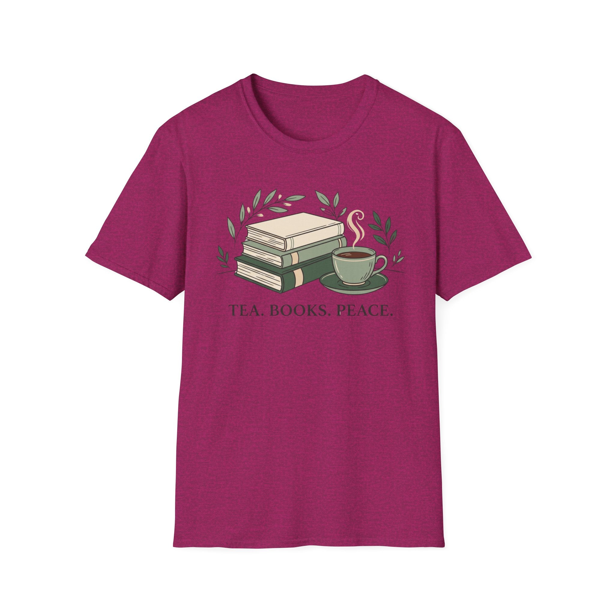 Tea Books Peace T-shirt