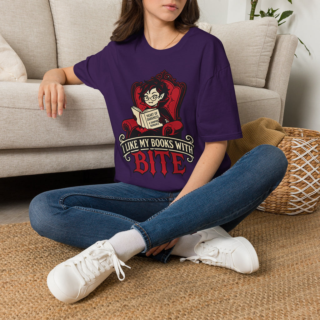 I Like My Books With a Bite T-Shirt
