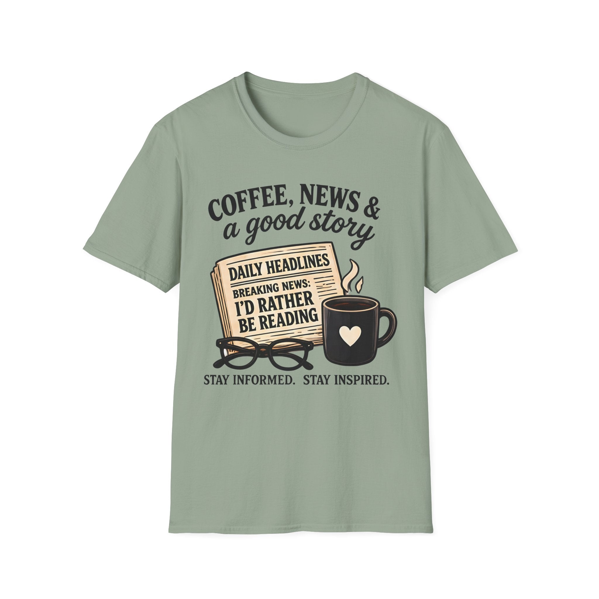 Coffee, News & A Good Story T-Shirt