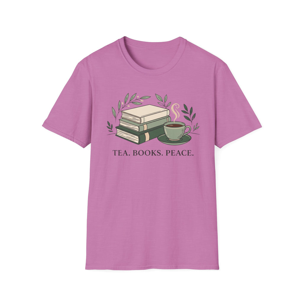 Tea Books Peace T-shirt