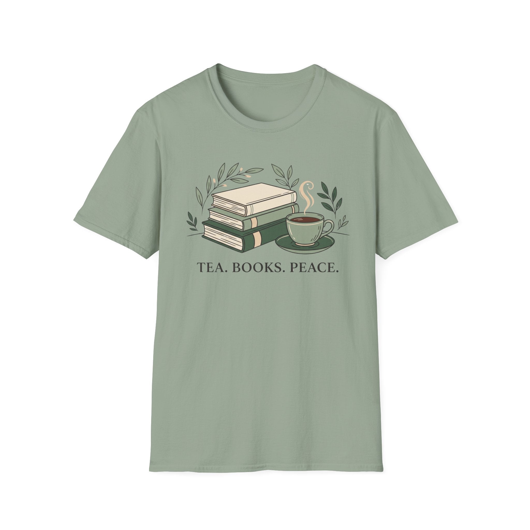 Tea Books Peace T-shirt