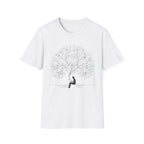 No Text - Man Reading under Tree T-Shirt