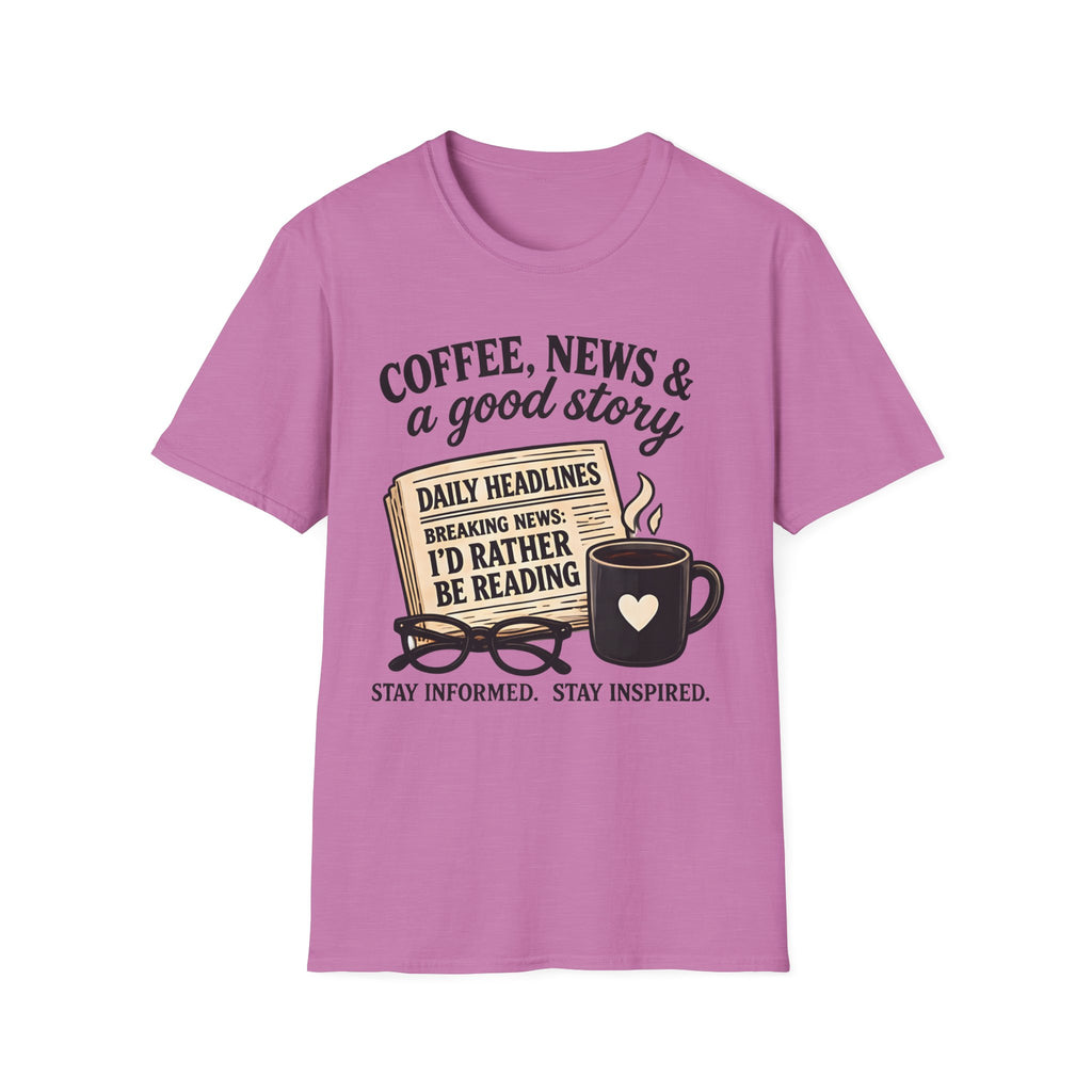 Coffee, News & A Good Story T-Shirt